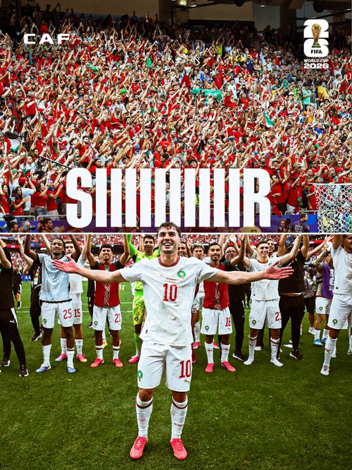 atlaslions26's tweet photo. We told you. When the crowd roars “Sir” there’s no stopping the $ATLASLions. 🇲🇦

Join the movement and win the Moroccan national team jersey 

Dima Maghreb! $ALIONS
#DimaMaghreb #ALIONS #AtlasLions #FIFARankings #WorldCup2026 https://t.co/nd1AaIUPGN