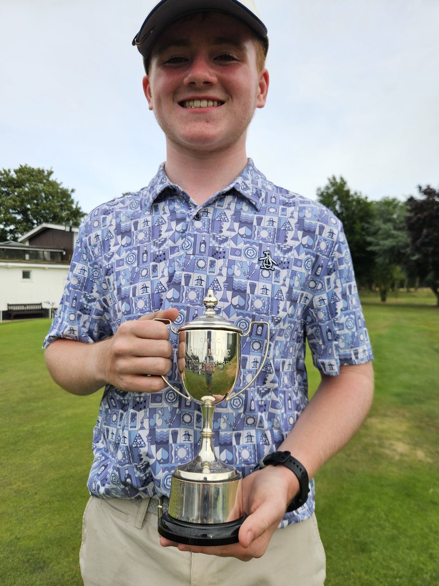 HaydenWhitehead's tweet photo. George played today defending the Ron Hume Trophy he won last year, and he's won it again! 2nd year in a row! Not only that, he also won the Cross Country challenge on Friday too. https://t.co/nIYeqLAXfM