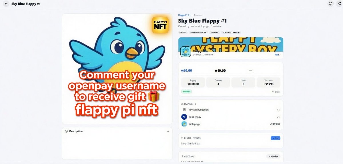 wainfoundation's tweet photo. 🚀💙 Support OpenPay – Top 3 Testnet App! 💙🚀 @OpenPayTeam @PiCoreTeam 

OpenPay has reached 622K+ Pi staked and continues to grow thanks to the amazing Pi community! 🔥

📖 Pi Whitepaper: https://t.co/JsRPlybLrN
💙🌐 TOP3 Testnet: https://t.co/7GOE6WJWoj
🌐 Mainnet: https://t.co/ORrh1053iq
📖 OpenPay Whitepaper: https://t.co/p3KAMT3aBc
📊 Pitch Deck: https://t.co/QiMevfh7VF

⭐ How to participate:
1️⃣ Stake your Pi on OpenPay and help boost our ranking.
2️⃣ Bookmark the OpenPay app in Pi Browser.
3️⃣ Like, repost, and tag your friends.
4️⃣ Comment your OpenPay username below.

🎁 Giveaway: We will randomly give away Flappy Pi NFTs to users who:
✅ Share this post
✅ Tag this post in your repost
✅ Comment their OpenPay username

Together, let’s make OpenPay one of the strongest apps in the Pi ecosystem! 💙🪙

#OpenPay #PiNetwork #PiBrowser #Web3 #PiCommunity #Pioneers #OpenPayWallet #FlappyPiNFT #PiEcosystem #PiCrypto #Top3Testnet #StakeOpenPay 🚀💙