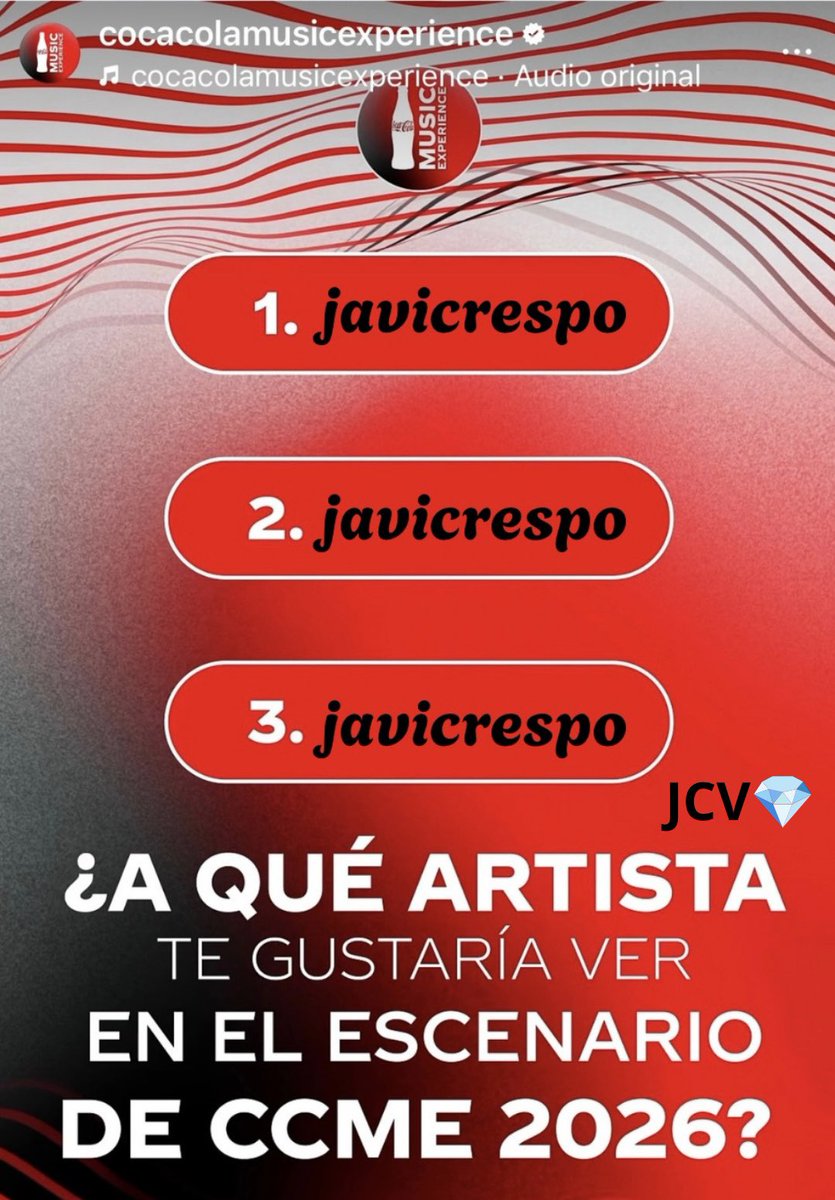 vrichis's tweet photo. ¡Demostrando cada día con apoyo real por qué es el artista imprescindible para el festival del verano! 😎☀️

@CocaCola_es @TonyAguilarOfi ¡queremos ver a javicrespo dándolo todo en el #CCME2026! 🎪🔥 https://t.co/O7vGeEtG9h