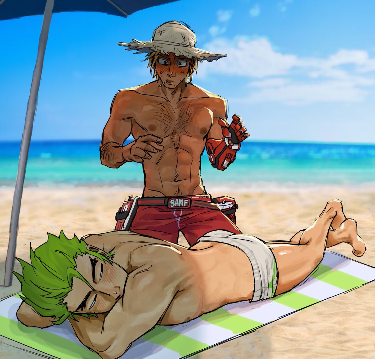 dayaoiman's tweet photo. summer spuriken yay https://t.co/mV19ndg8XO