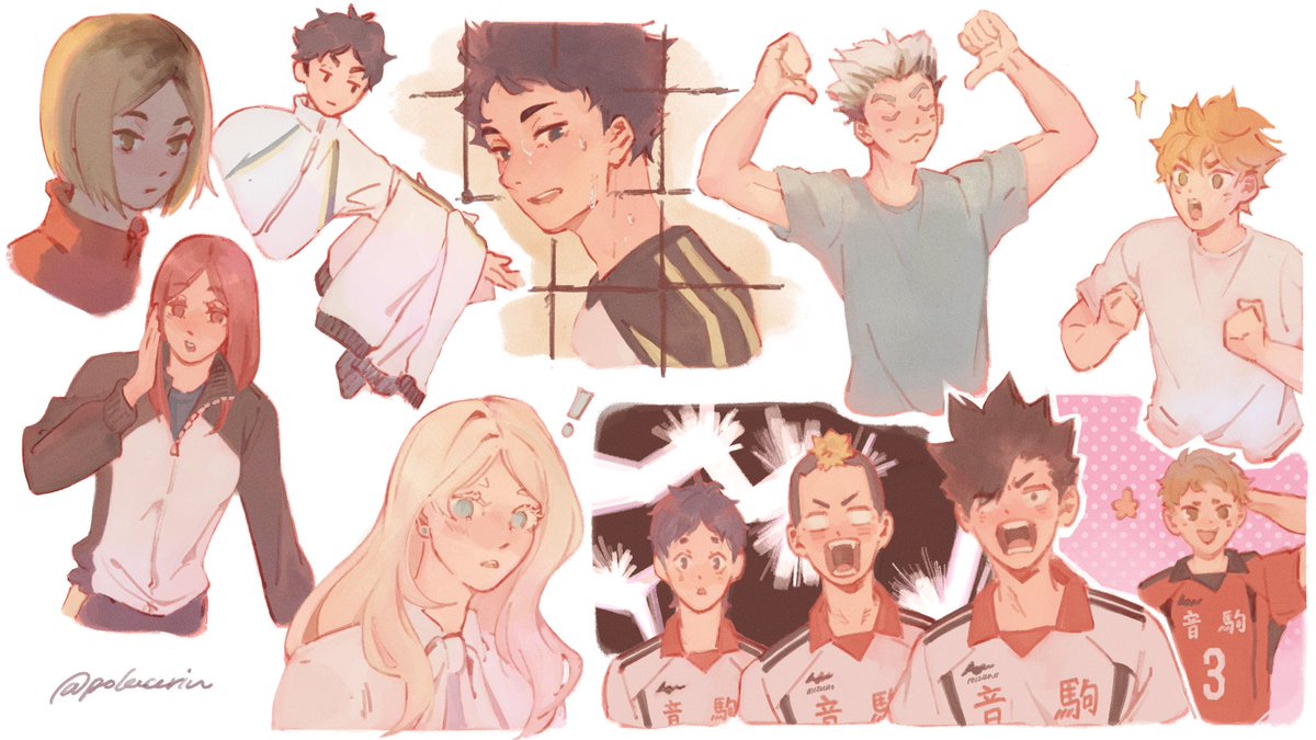 polaarin's tweet photo. land vs air redraws #haikyuu https://t.co/Vm5vvAUMKc