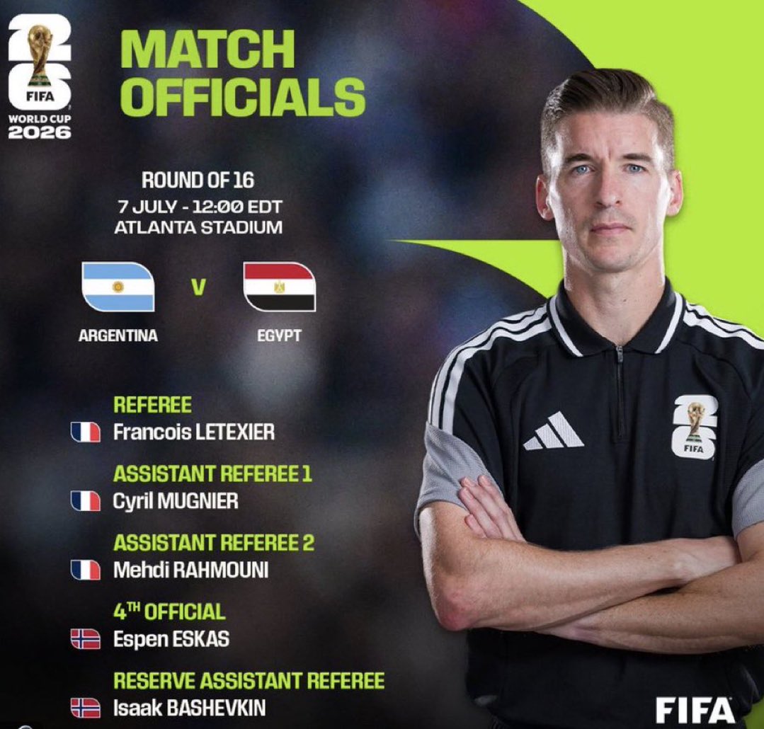 CapitaineKID10's tweet photo. 🤣 FIFA is sending France referee to eliminate Messi and Argentina. 
I swear guys they are against MESSI. https://t.co/HbyT2S4pQY