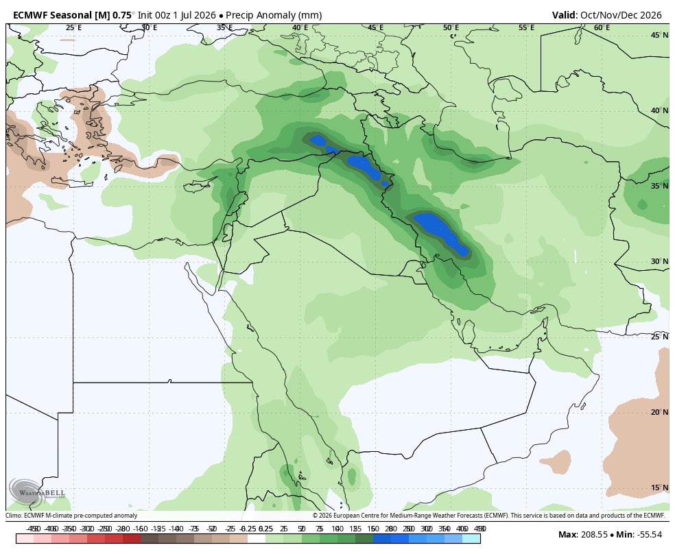 900800y's tweet photo. السلام عليكم ورحمة الله وبركاته 
مساء البشائر 
تحديث  الاوربي اليوم 
ارتفاع معدلات الأمطار خلال الوسم والله اعلم https://t.co/n63C2yjZVQ