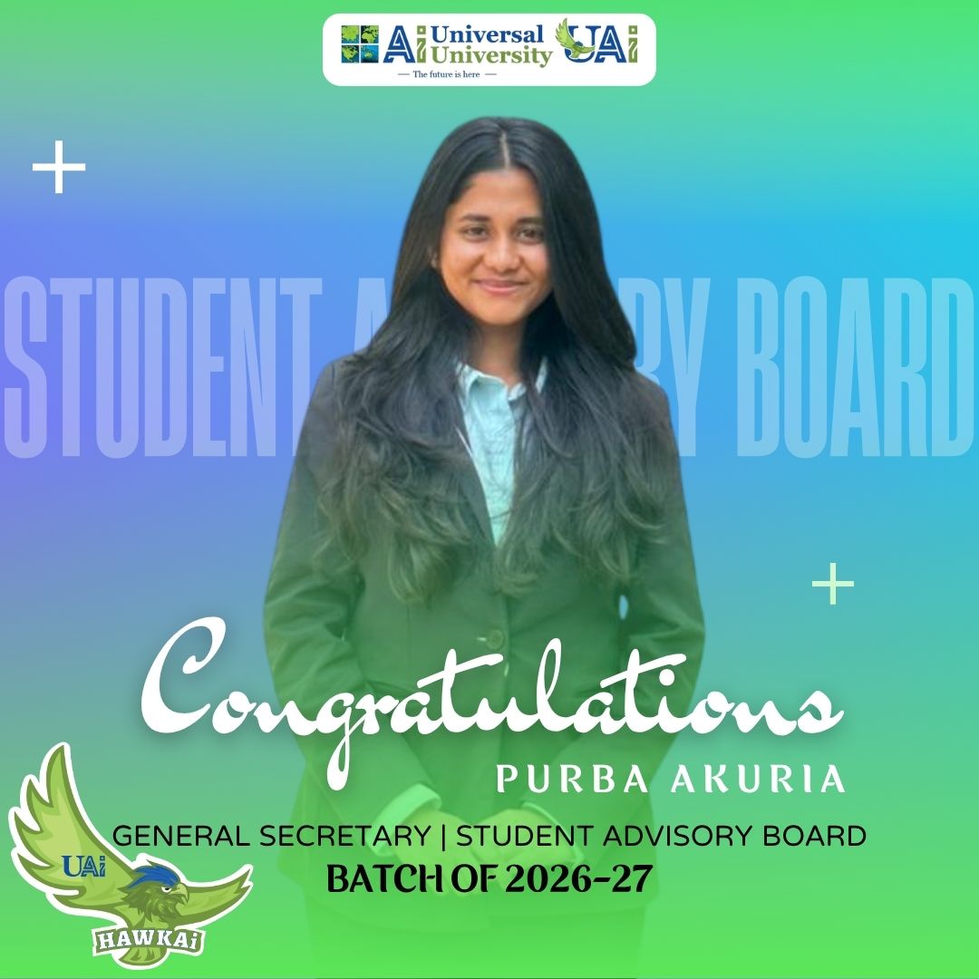 universalaiuniv's tweet photo. Congratulations to the Student Advisory Board 2026–27!
Wishing Utkarsh Shukla, Adarsh Nema, Purba Akuria, Armeen Shaikh & Shravani Karanjkar every success as they lead, inspire and shape the student experience at Universal Ai University.
#StudentLeadership #UniversalAi (1/2) https://t.co/4AeH2aVHes