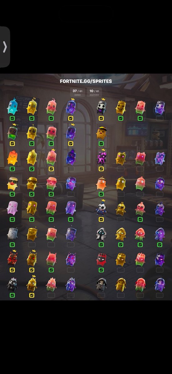 IAmMeters's tweet photo. Looking to trade any of my sprites for any I donโt have preferably galaxy sprites but Iโm taking all offers #fortnite #spritetrade #spritetrading https://t.co/kJmiRHYWnX