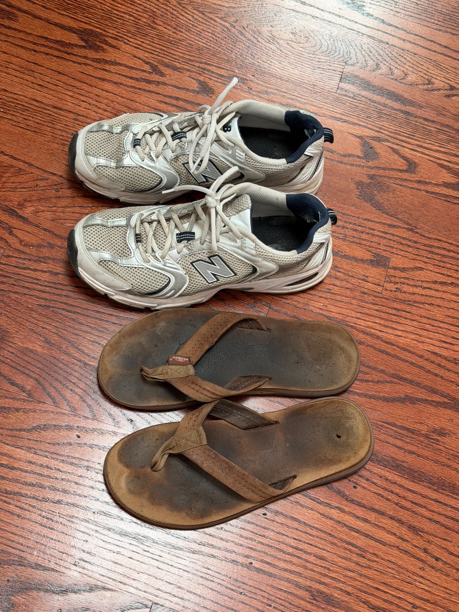 tallboytrainer's tweet photo. Anyone want these new balance or rainbows? They’ve been well worn over the years. DM me https://t.co/g0M2ZA6zHY