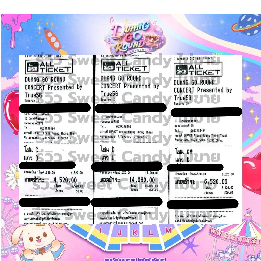 Sweet_Candy_JS's tweet photo. Review #duanggoroundconcert

กดได้ทั้งหมด 6 ใบ คอนยากแห่งปีกดไม่ได้ทุกออเดอร์ต้องขอโทษลูกค้าที่กดไม่ได้ด้วยนะคะ🥹🙏🏻

*ภาพนี้เพื่อการรีวิวเท่านั้นไม่ได้ขาย โปรดระวังบุคคลอื่นแอบอ้าง*

#รีวิวร้านสวีทแคนดี้ #reviewsweet_candy
#reviewsweet_candyyyyyyyyyy https://t.co/qlhZp8OrtZ