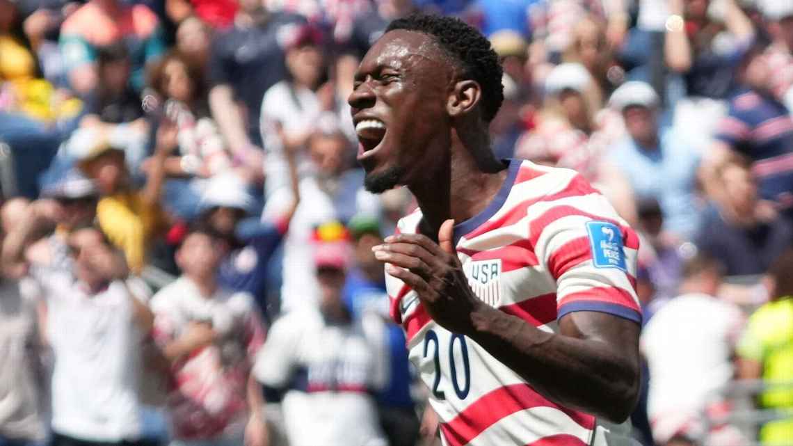conley_d6689's tweet photo. USMNT's Folarin Balogun has red card suspended by FIFA, available to face Belgium.
Read more: https://t.co/G0rEI5X5om
#balogun #folarinbalogun #fifatoday #redcard #fifanews #fifabalogun #folarin #cnnlive #alexilalas https://t.co/T23TaWfaP4