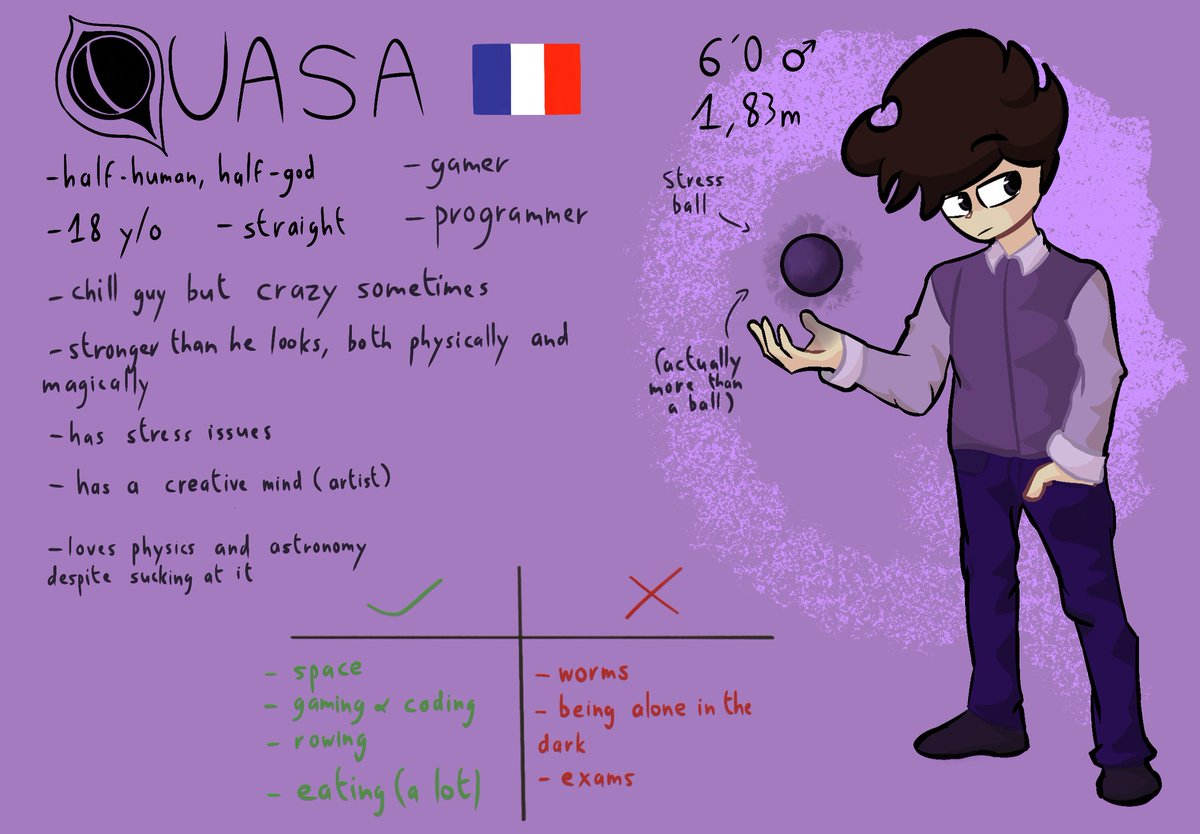 Minelda88's tweet photo. Quasa Ref Sheet !!
#OCㅤㅤ https://t.co/zHZTrgNhyS