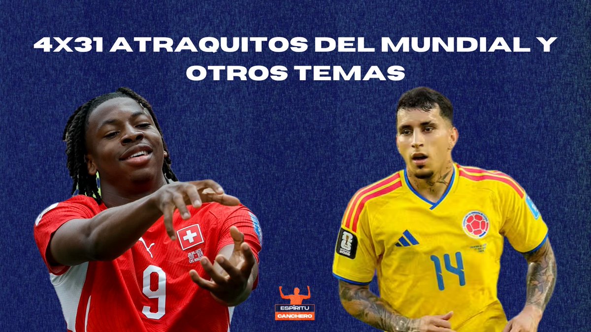 thecancheros's tweet photo. 💕NUEVO CANCHERO💕

Repasamos todo lo ocurrido la última semana en el Mundial de fútbol.

Hablamos de las favoritas, decepciones… y atraquitos.

¿Top3 mejores magnicidios de la historia?

❤️ https://t.co/SmsrzX9rDr
💚 https://t.co/A4qYv18vWV https://t.co/RigVcJNHUG