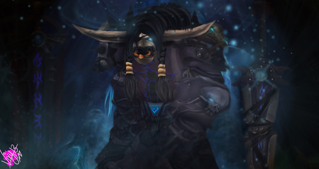 AUSabreCreed's tweet photo. Some more pics of my Tauren DK, he's a good character to play. He tries to be like he was. Or what he thinks he was. https://t.co/f0hVgfdGze
