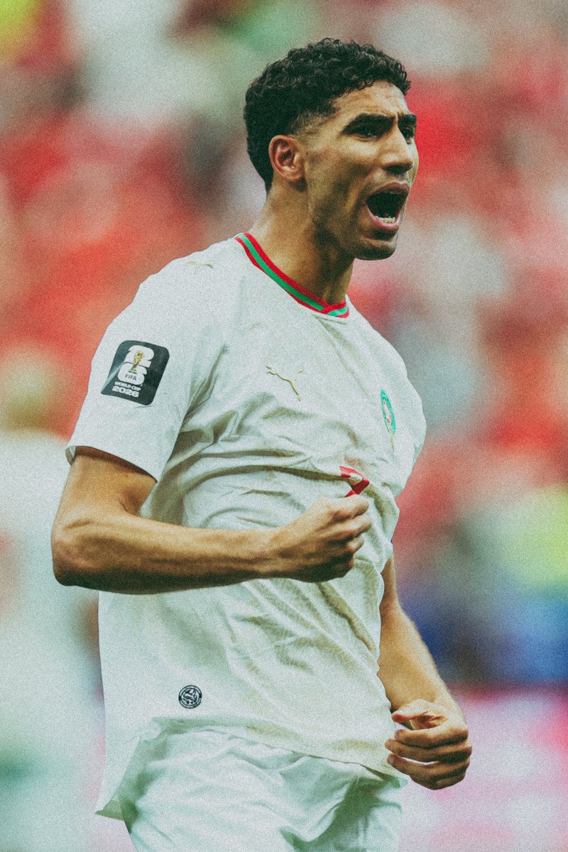 arman34260's tweet photo. 🚀 @AchrafHakimi  is UNSTOPPABLE at #WorldCup2026! 

🇲🇦 Morocco Captain shines.
⚽ 1st World Cup Goal vs Haiti 
🎯 Assists + Man of the Match 
🏆 100th Cap + African Record for most WC appearances!

From right-back to hero—leading Atlas Lions to Quarter-Finals! 🔥

Dima Maghrib! Who else is backing Hakimi? 🇲🇦💪

#AchrafHakimi #Morocco #FIFAWorldCup #Football #DimaMaghrib #Hakimi