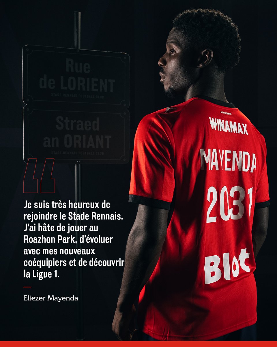 staderennais's tweet photo. « Hey, Big Man, what's your name ? »

Attaquant prometteur, formé à Sochaux avant d’être aguerri aux joutes du football anglo-saxon, Eliezer Mayenda rejoint le SRFC. L’international espagnol Espoirs s’est engagé jusqu’en 2031 ✍️

Une arrivée validée par @hellowork.