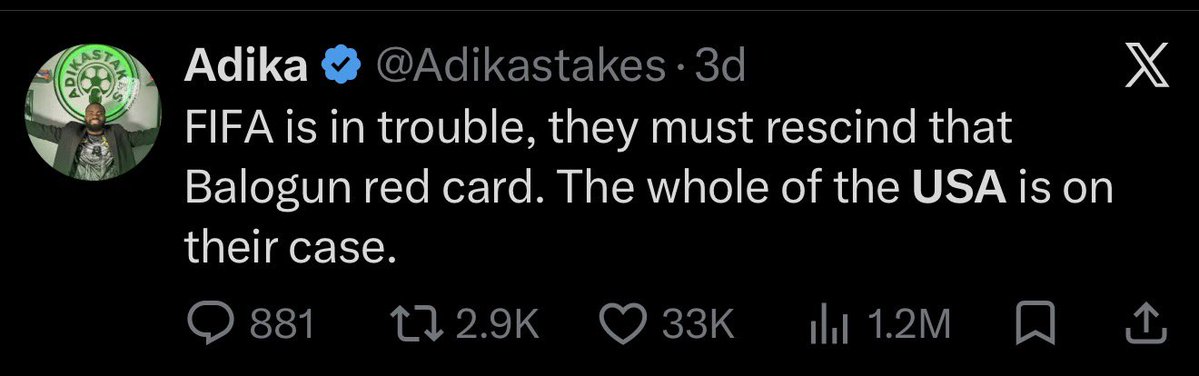 Adikastakes's tweet photo. They called me a mad man.. https://t.co/8UTOKGODKJ
