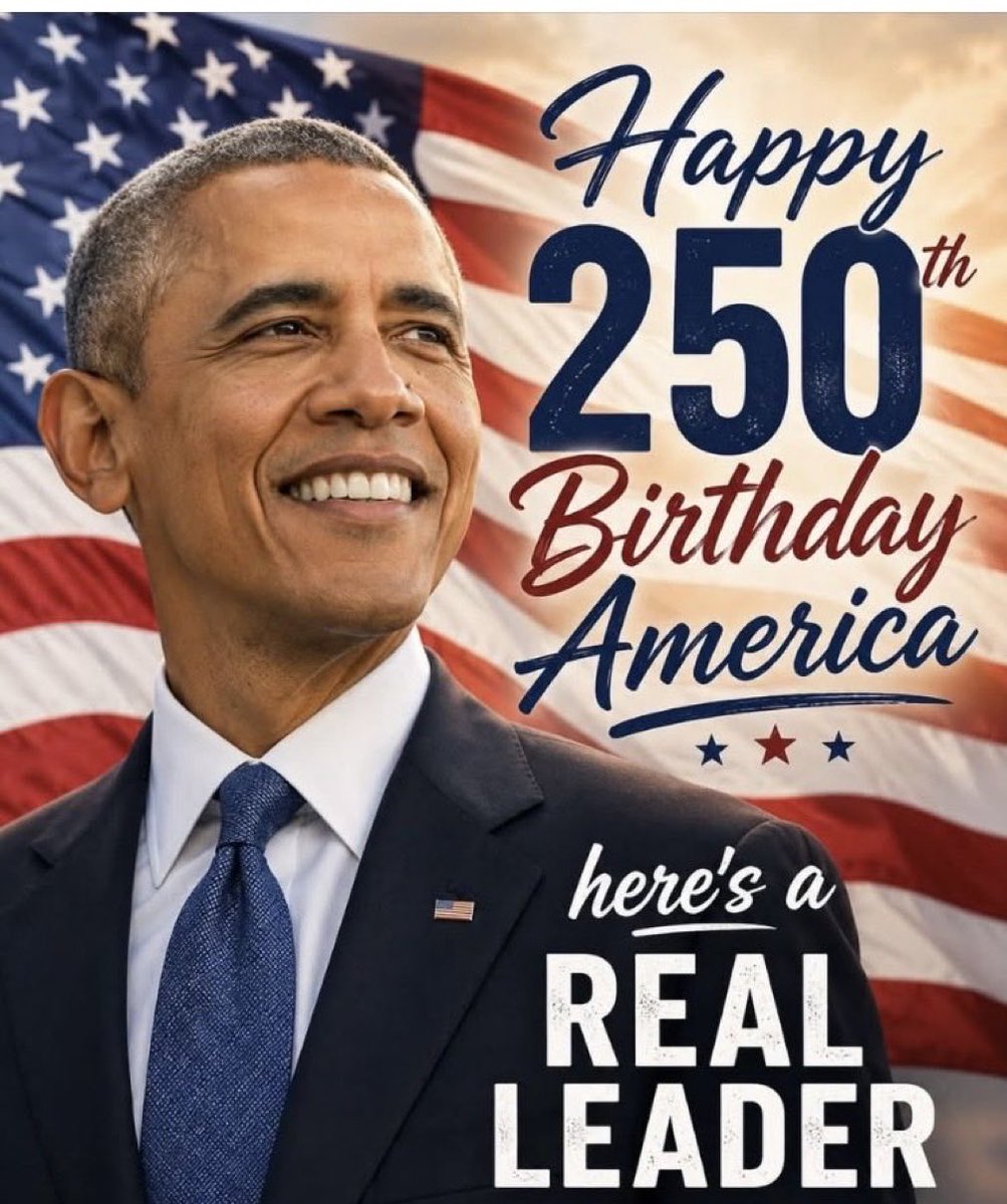 AuthorJoeNBrown's tweet photo. President #BarackObama is loved by so many people, not just Americans 🇺🇸, but leaders around the World 🌎 because President @BarackObama is a respected, competent, educated, and trusted leader who cares. #Happy250thBirthday America 🇺🇸. Here’s a REAL Leader. #ObamaAppreciationDay https://t.co/nivVJ6RhgE