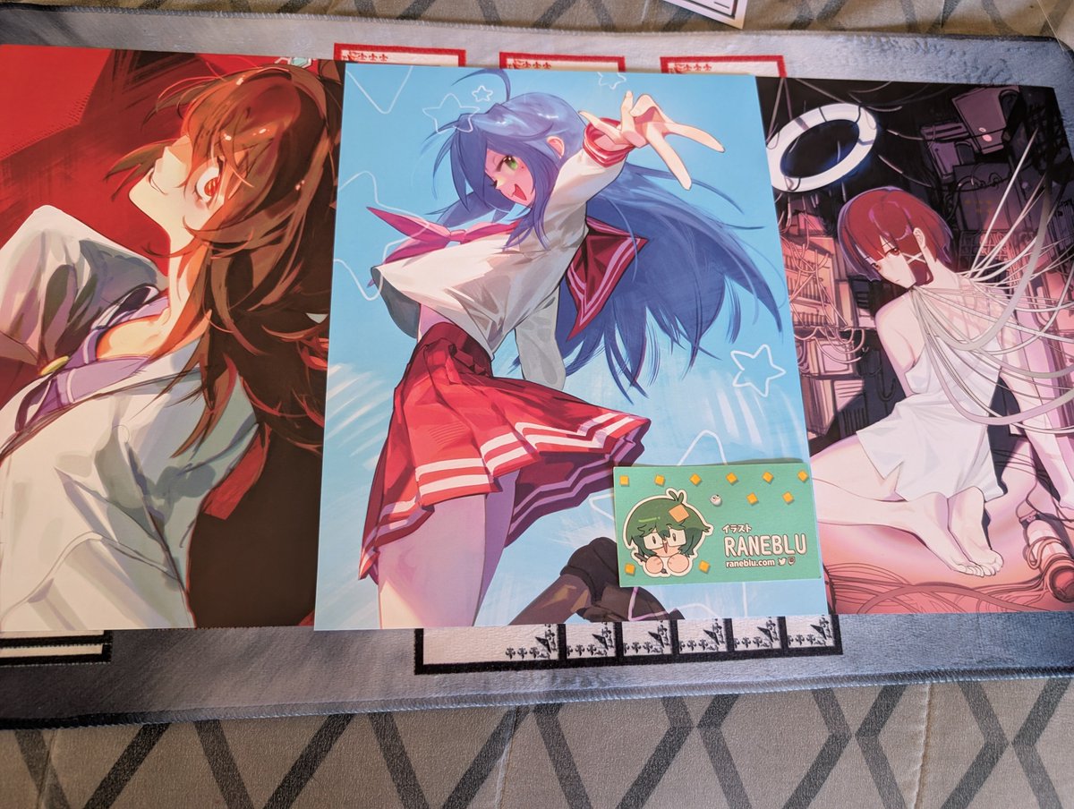 ProducerFPS's tweet photo. ANIME EXPO DAY 4 🧵

Artist Alley &amp; Merch Edition

Won't be going Day 4, but that won't stop me from posting!

Agnes Tachyon
Konata
And Lain from  @/raneblu https://t.co/OhATYkTS7C