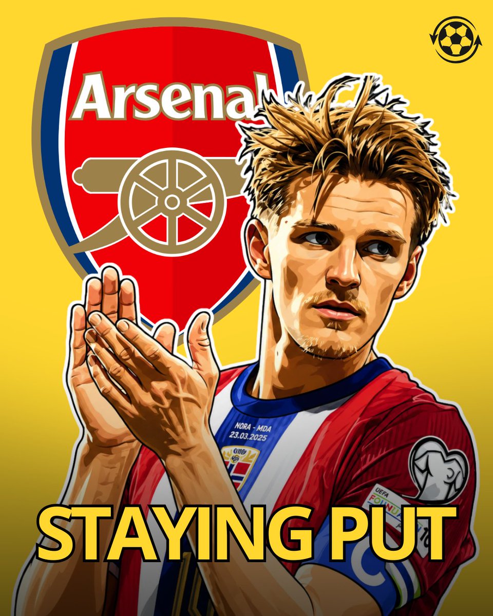 DeadlineDayLive's tweet photo. 🚨 Arsenal sources have dismissed reports linking Martin Ødegaard with a move to Galatasaray this summer.

The Gunners captain is fully committed to Arsenal, with claims of an agreement with the Turkish champions described as "completely false". 

Ødegaard remains focused on Norway's World Cup campaign before returning for Arsenal's title defence. 

(Source: GOAL)