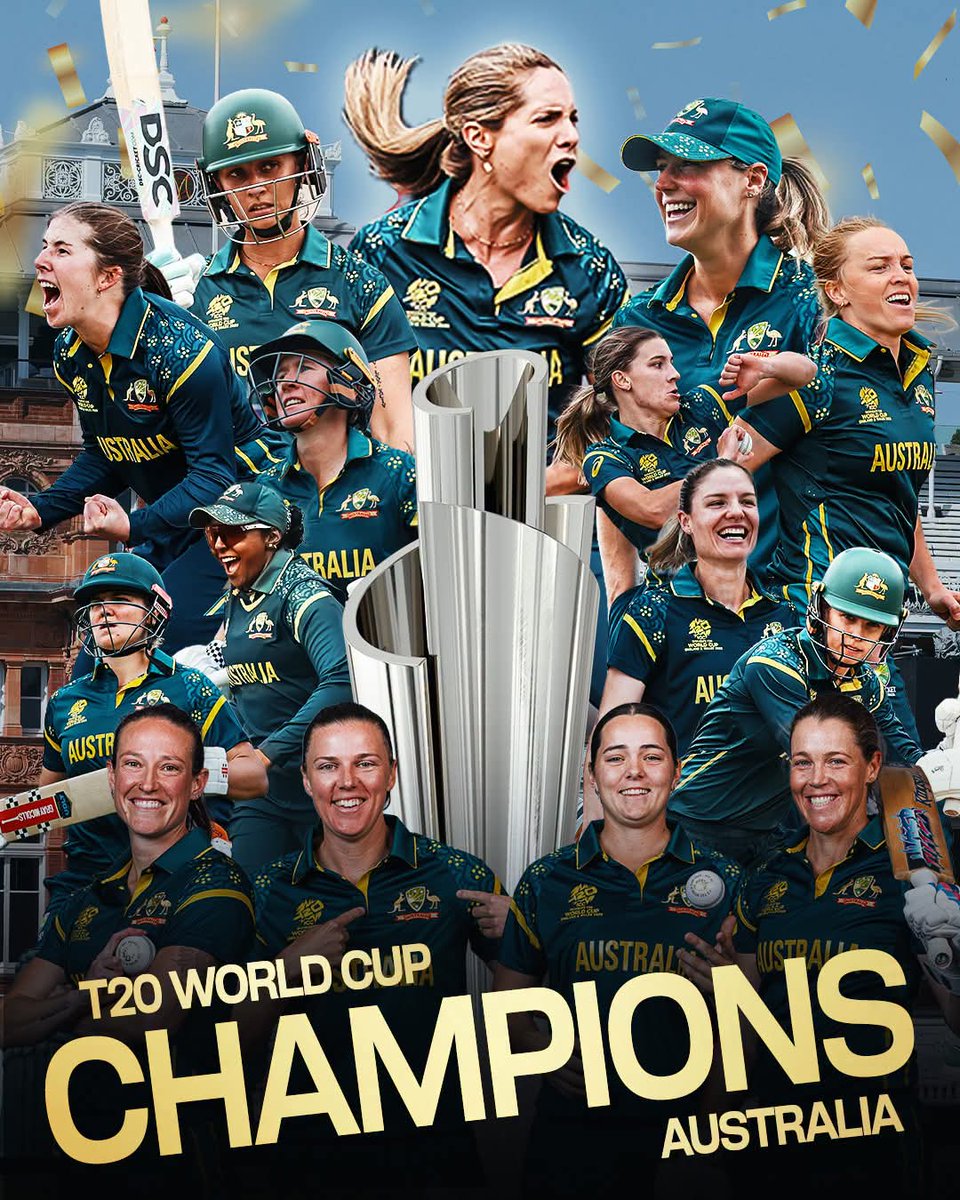 KumarIndrendra's tweet photo. Congratulations to Australia women's team for winning the T20 World Cup title 7th Times..beating England women's in final..well played England women's also..
#t20worldcupfinal https://t.co/0tR6Wo7HAZ