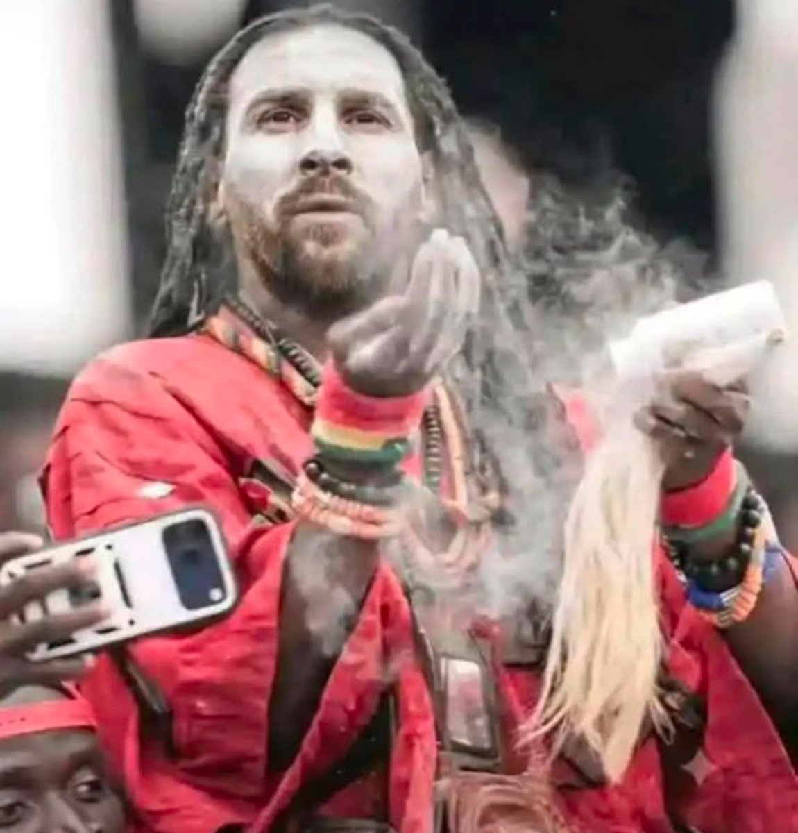 carefully__'s tweet photo. If Messi was a Ghanian 😂 https://t.co/kI02Ani4Fa