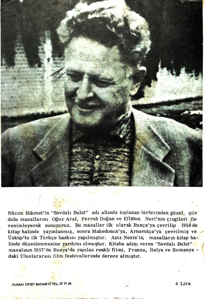 calmayan's tweet photo. #NâzımHikmet’in ‘#SevdalıBulut’ adlı masal kitabı için çizimler, karikatürler… (#OğuzAral, #EflâtunNuri, #FerruhDoğan)(1968)
➡️ https://t.co/cpBf1CDq7z'da... https://t.co/62egwXSfe8