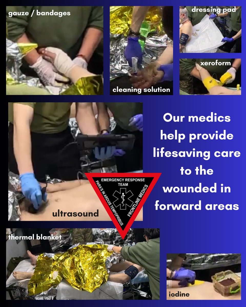 FrontlineMedic9's tweet photo. Treating patients, especially those with multiple injuries, requires a lot of materials. Dressings and bandages, cleaning solutions and antibiotics, analgesics and sedatives, equipment such as pulse-oximeters and ultrasounds - our medical teams handle all of these with trained hands.

We do this thanks to your donations 💙💛
Help us save more lives: https://t.co/YNXISs9SwB