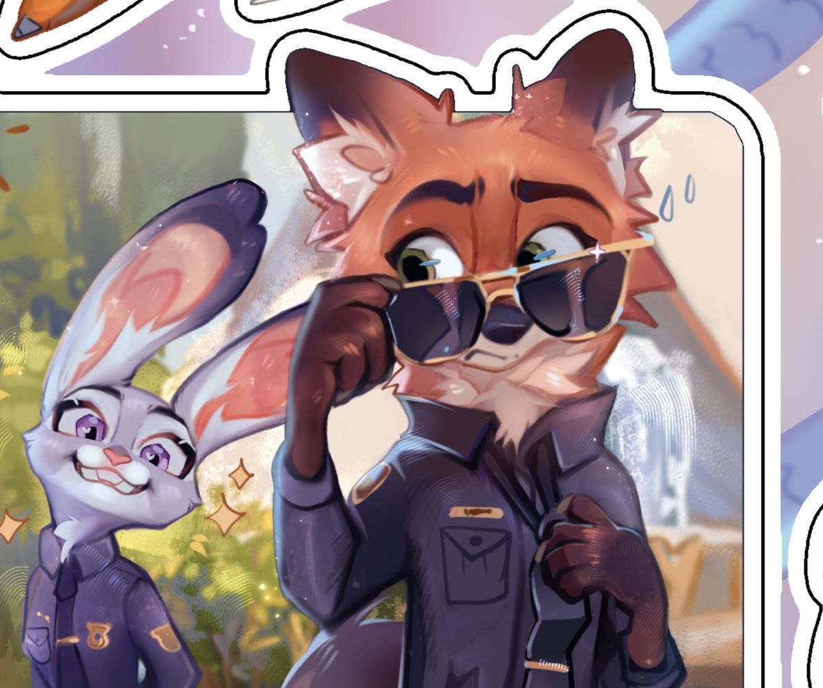 My artworks for #Zootopia Zine!🦊🐰