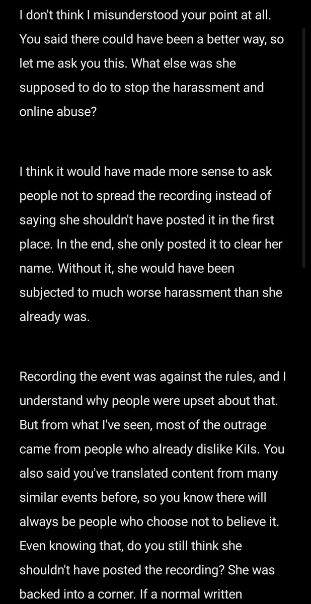 anxious0505's tweet photo. This is our entire conversation, and I've saved all of it. So please don't try to turn around and claim that I was bullying you.

Me (1): https://t.co/KPk6XMn7kd