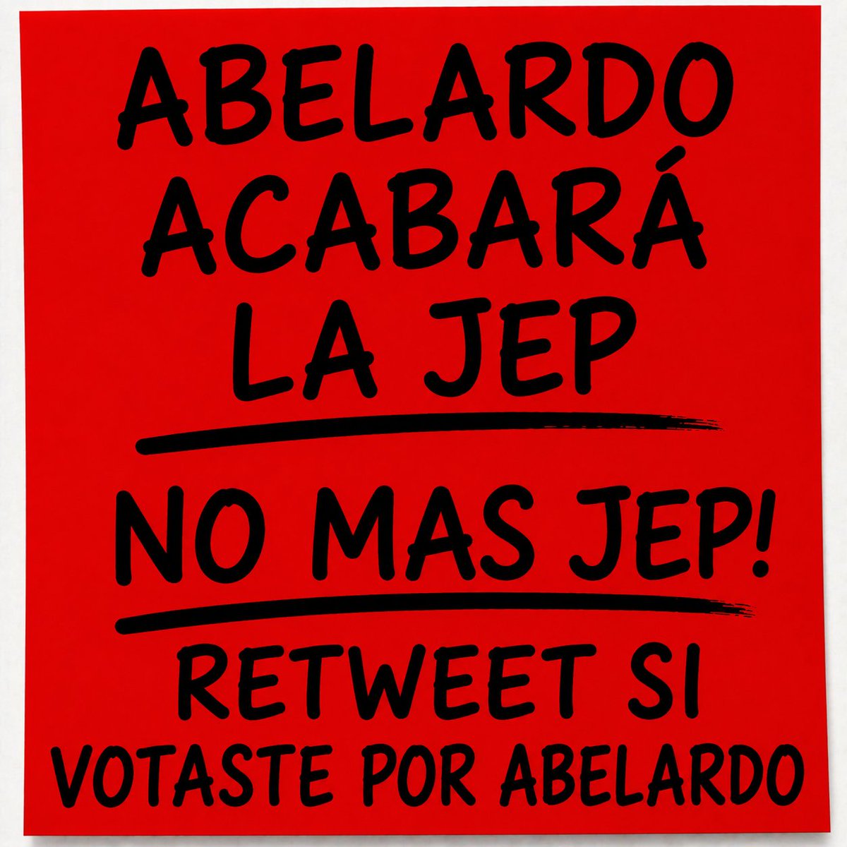 DELAESPRIELLAEL's tweet photo. 🚨ÚLTIMA HORA🚨
Abelardo De La Espriella ELIMINARÁ LA JEP!
ABELARDO HÉROE!
ABELARDO PRESIDENTE!
FUERA PETRO!
RETWEET Y SIGUENOS 🔁 SI RECHAZAS A PETRO 
#Brasil #Noruega #FueraPetro #Inglaterra #Mexico #ElDeterminador https://t.co/BcQNgyWfWO