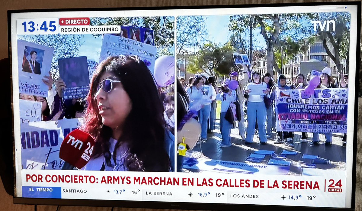 WWHYline92's tweet photo. ORGULLOSA DE MIS HERMANAS MORADAS DE CHILE, VAMOSSSS, SIGAN LUCHANDO 💜

ARMY LATAM CON CHILE 
ARMY CHILE QUIERE RESPUESTAS 
#BTSALNACIONAL #BTSENCHILE #BTSCHILE #QUEREMOSABTSENELNACIONAL https://t.co/3Yq1Cuup15