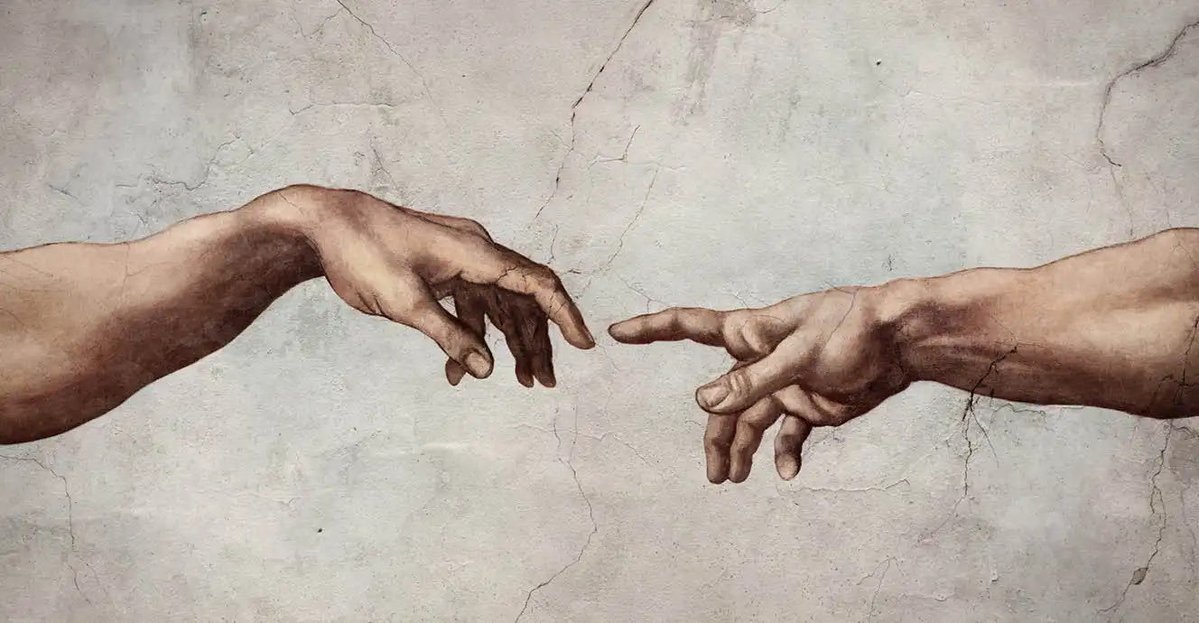 MissSariie's tweet photo. TVL 1x05 vs. The Creation of Adam by Michelangelo 🙂‍↕️ https://t.co/UOnG5lQLnY