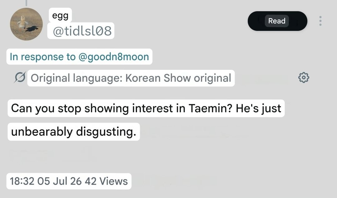 goodn8moon's tweet photo. @tidlsl08 gosh what is this hate tweet 😧 https://t.co/XvJHIc6oKQ