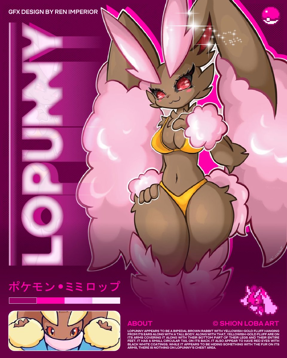 ren_imperior's tweet photo. ✨ Lopunny poster - light and dark
—
#furryart #furryartwork #lopunny https://t.co/rwBYK4UDoG