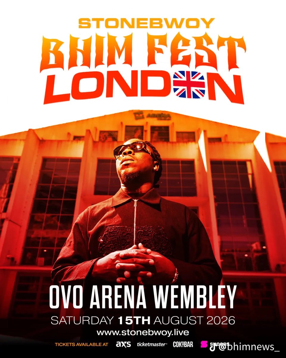Realitywestyrn's tweet photo. BHIM FESTIVAL 2026
🏟️ OVO Arena Wembley (12,500 capacity)
📅 August 15th, 2026
🎟️ https://t.co/3uIM9M7qzL https://t.co/l1HL9QANqT