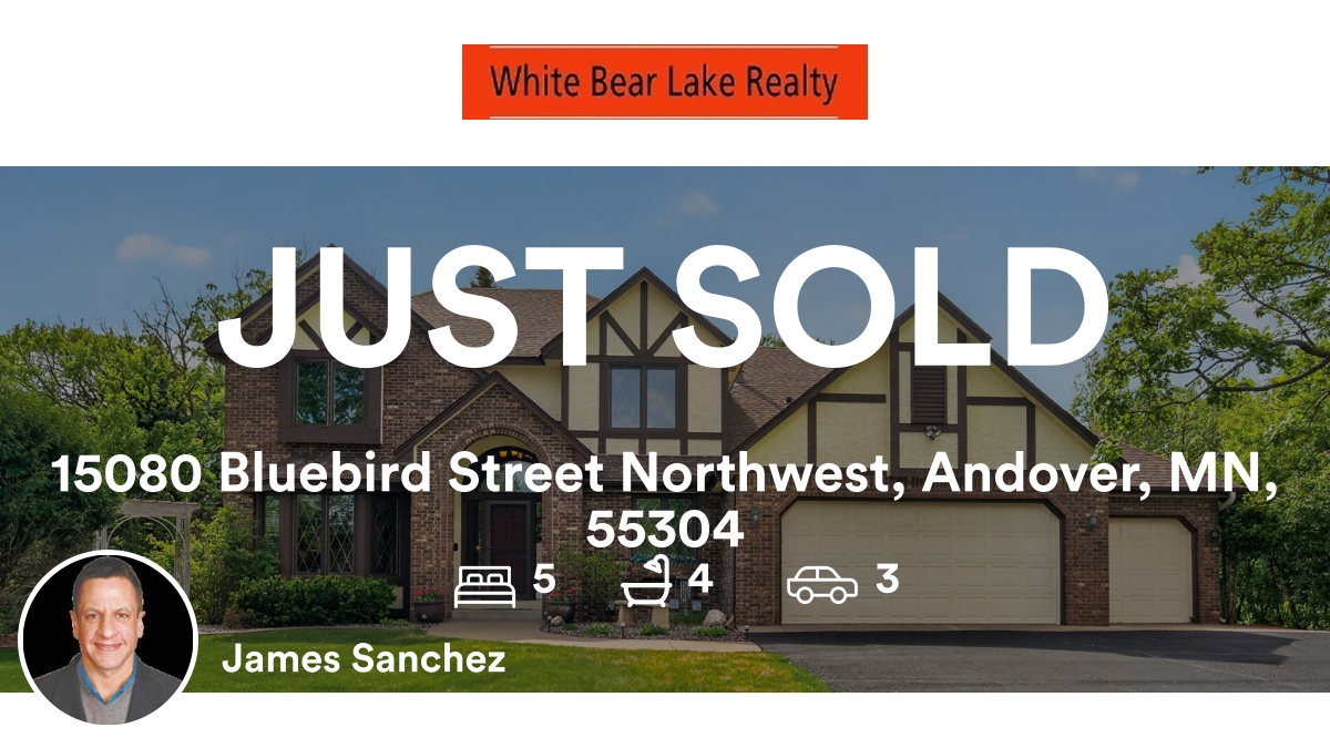 JamessanchezRE's tweet photo. 🛌 5 🛀 4 🚘 3
📍 15080 Bluebird Street Northwest, Andover, MN, 55304

My latest sale on RateMyAgent.

https://t.co/CKzccdI64r

...
#ratemyagent #realestate #White_Bear_Lake_Realty https://t.co/w1uSFerCuY