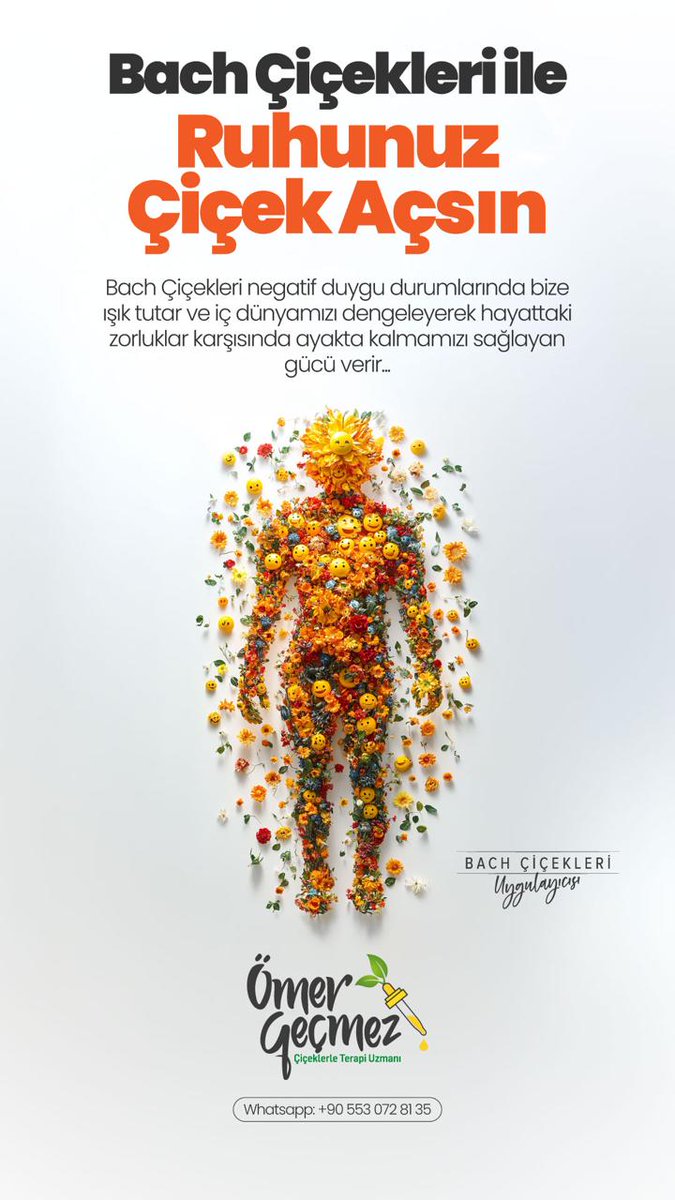 omergecmezbach's tweet photo. 🌼 Ruhunuz da çiçek açabilir.
Bach Çiçekleri; korku, kaygı, stres, öfke ve umutsuzluk gibi olumsuz duygu durumlarını dengelemeye yardımcı olur.
Denge içeriden başlar.
#BachÇiçekleri #BachFlowers #DuygusalDenge #Psikoloji #Stres #Kaygı #Wellbeing https://t.co/caRJXarrZ7