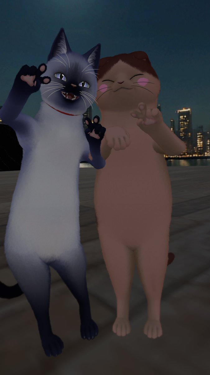 grant_vrchat's tweet photo. イケなケモもいるけどこち虎にゃにゃまる　猫の恩返し世界線。 https://t.co/Eec0Y5ct87