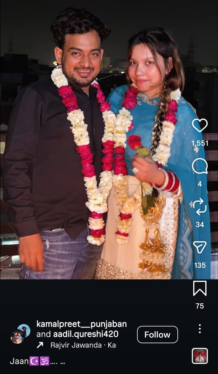 MullaxLJ's tweet photo. #4 Kamalpreet and her muslim boyfriend Aadil Qureshi #lovejihad https://t.co/VjVq4p5ER1