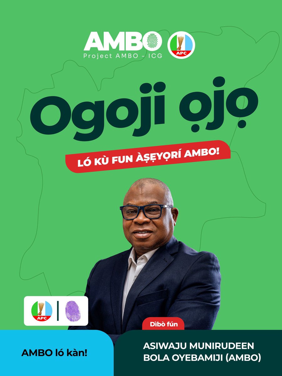 salawueedris1's tweet photo. 40 days left to witness a new transformational and prosperous government in Osun State. 

AMBO reengineered Osun State finances, increased Osun IGR, and reduced the debt burden of the State. 

PROGRESS WITH AMBO @OyebamijiBola 
VOTE AMBO
VOTE APC https://t.co/lvheAupzwt