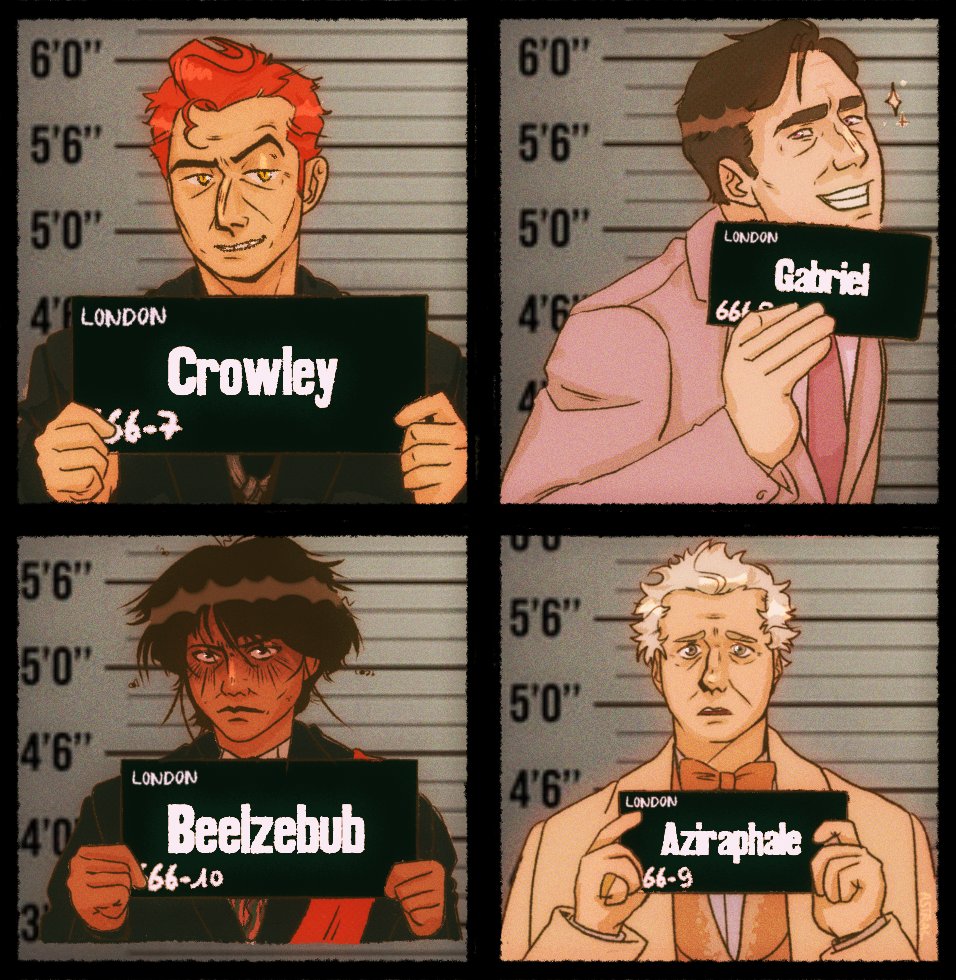 Astracc_'s tweet photo. Ineffable Mugshots
#goodomens https://t.co/dkIburk9lB