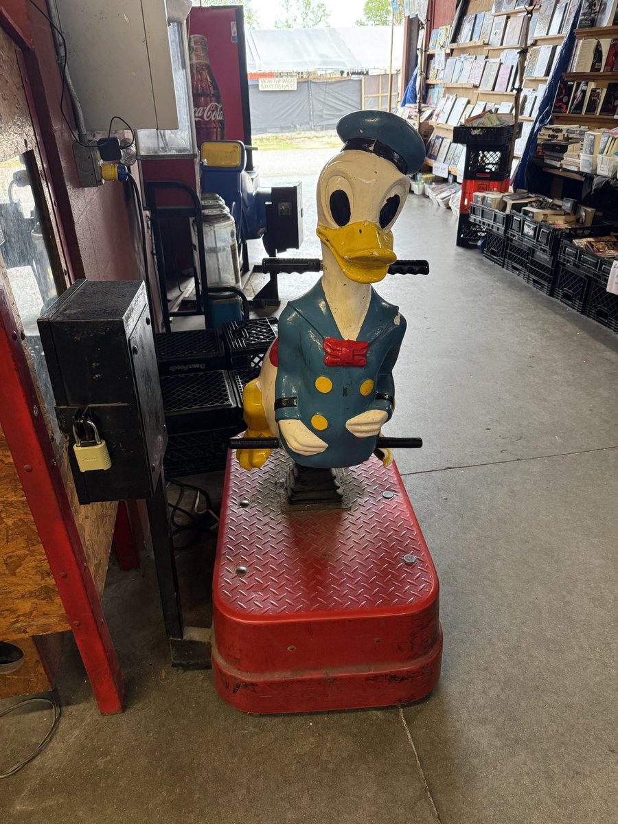 KazosphereVT's tweet photo. Would you all take a ride on this Donald? 

I’m on vacation rn &amp; just wanted to share this…interesting piece of Disney memorabilia 🤣 https://t.co/pkXkedHy1U