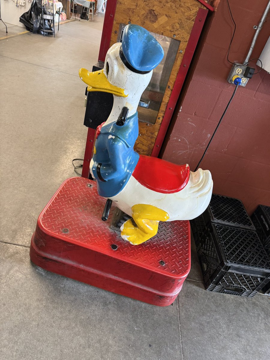 KazosphereVT's tweet photo. Would you all take a ride on this Donald? 

I’m on vacation rn &amp; just wanted to share this…interesting piece of Disney memorabilia 🤣 https://t.co/pkXkedHy1U