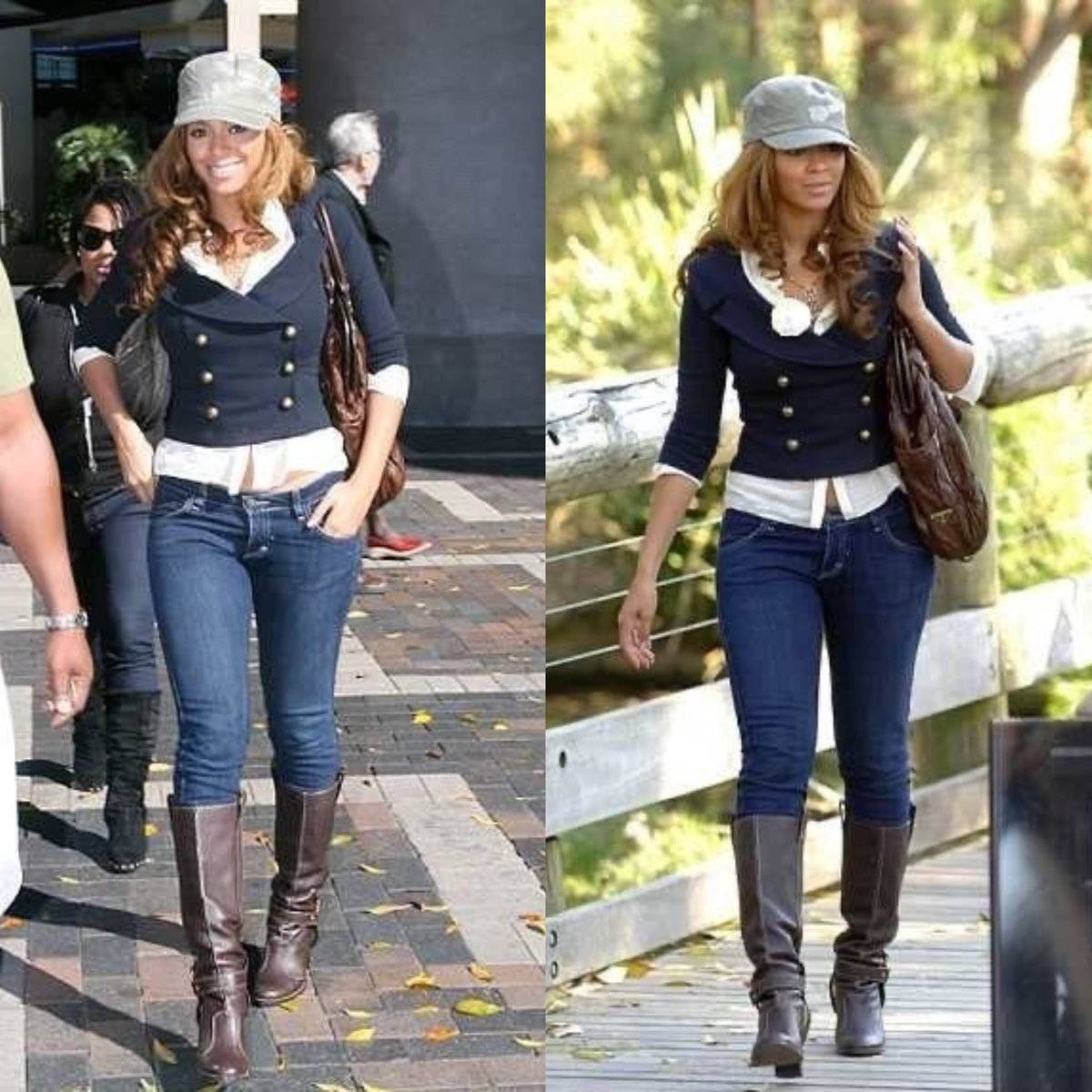 beytrash's tweet photo. so obsessed with everything about this outfit. Beyoncé visiting the taronga zoo in sydney, aus (oct 2006) https://t.co/d0kOni6M9S