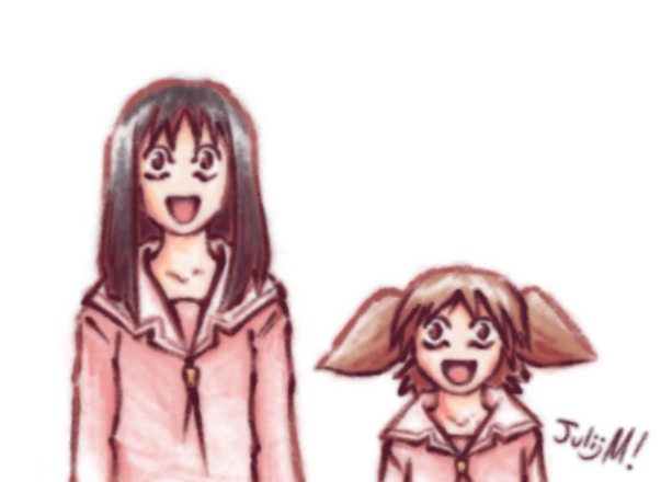 Juyk17's tweet photo. watched azumanga with homies yesterday https://t.co/RpPatFgFQz