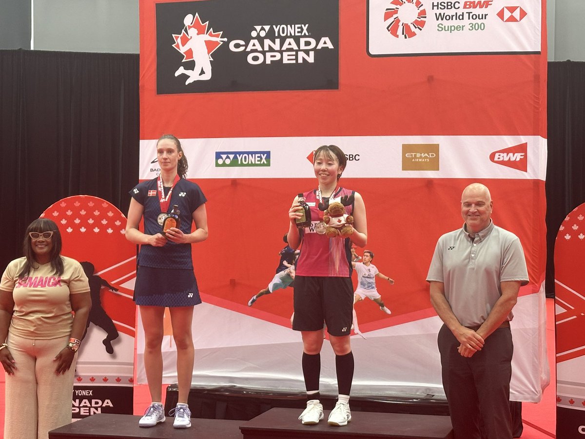 saishunkan_bd's tweet photo. /／
📣カナダオープン2026🇨🇦試合結果
\＼

🏸女子シングルス決勝🏸
郡司 vs L.Christophersen選手(デンマーク🇩🇰 WR:17位)
2-1で見事に勝利し優勝しました。

応援ありがとうございました。
引き続き応援よろしくお願いします！🔥
#くまもと再春館製薬所バドミントンチーム https://t.co/ZiWdXt3DOW