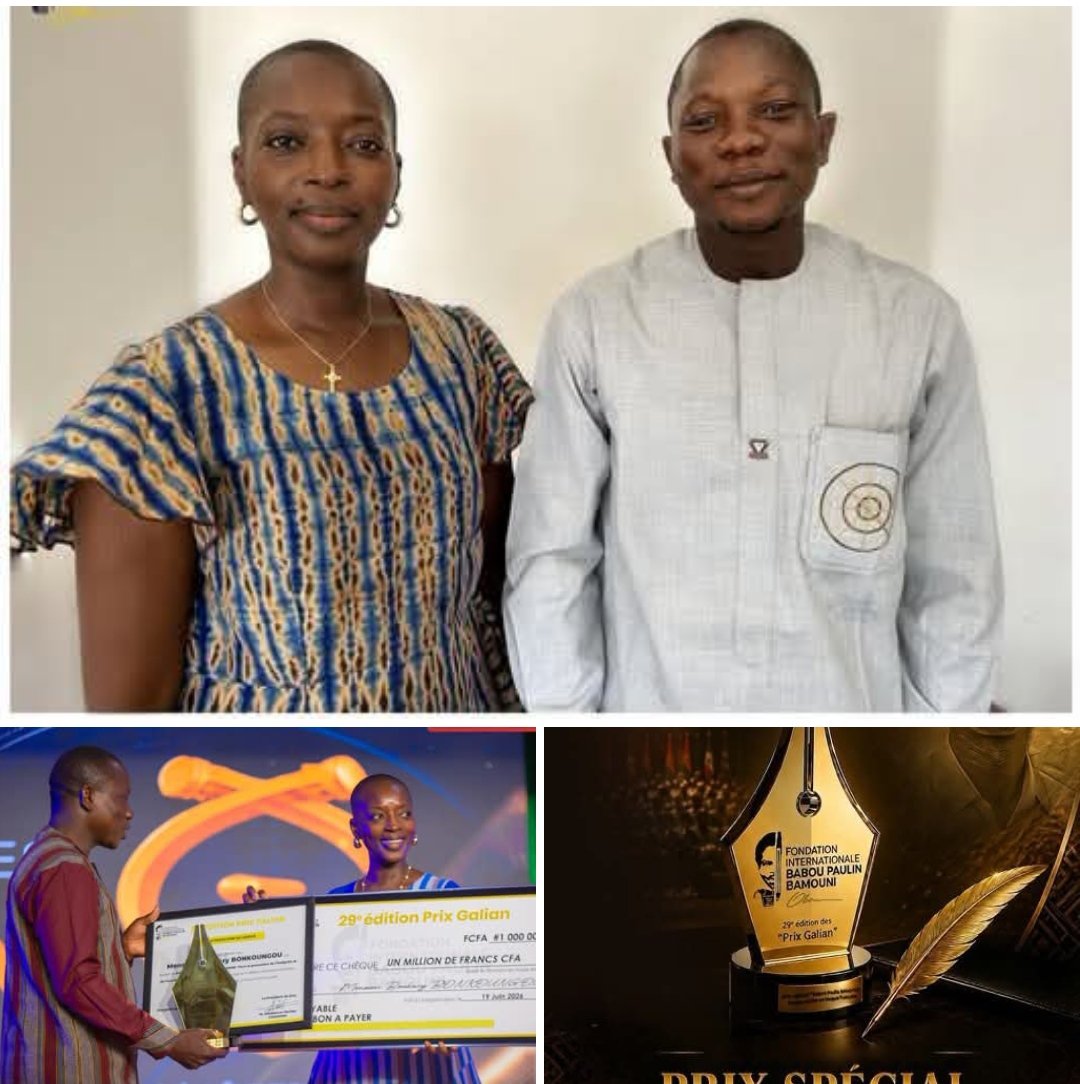 ESidwaya's tweet photo. #Burkina #Galian 2026 : La #Fondation internationale Babou Paulin Bamouni félicite son lauréat

Lire la suite : https://t.co/C32vh2Ols3

#sidwaya https://t.co/e0qB0NZW1Y
