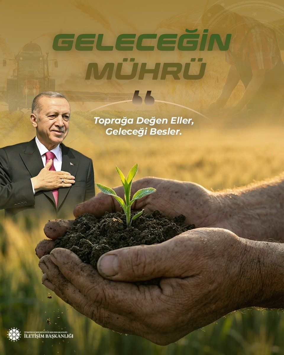 RTEofis's tweet photo. Cumhurbaşkanımız Recep Tayyip Erdoğan:

"Kendi insanını besleyemeyen bir ülke, hangi alanda olursa olsun tam bağımsızlıktan bahsedemez. Tarımda güçlü olmayan bir ülkenin geleceğe güvenle bakması mümkün değildir."

Milli üretim, güçlü tarım, Geleceğin Mührü Türkiye 🇹🇷 https://t.co/jrsRMlbd5P