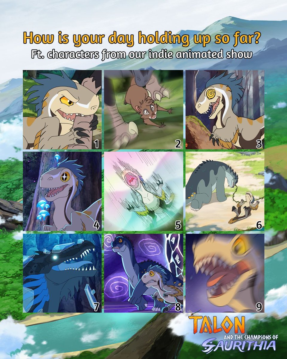 Lunar_DragonEnt's tweet photo. How's your day holding up so far? π
Drop your number in the comments and see who else is on the same wavelength. Bonus points if you tell us why! π
#Talonfest #indieanimation #dinogame #meme #dinomeme https://t.co/5t9tApaOVJ