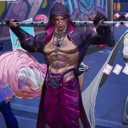 SASA_tk74's tweet photo. マベライでキャップのスキンがいろんな意味で話題ですが、他男性キャラスキンもマベライは豊富です！

ヴェノムのミニスカ、デッドプールのメイド姿、ロキやストレンジのブーメラン、ガンビットとムーンナイトのギリギリスキン等上げきれません！
ぜひその目で確かめてみてね！　#マーベルライバルズ https://t.co/mgU9yC6dfA