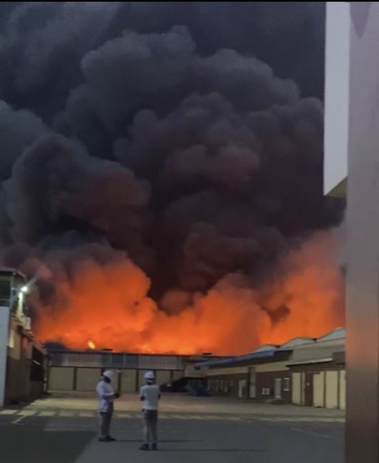 ghfacta_'s tweet photo. Ghanaian retail giant Melcom Limited confirms a major fire hit its warehouse at the Tema Free Zones Area on Saturday, 4th July 2026.
The company thanks authorities and stakeholders for their swift response and has assured customers that all outlets will continue operating without interruption. 

📸:Sikaofficial